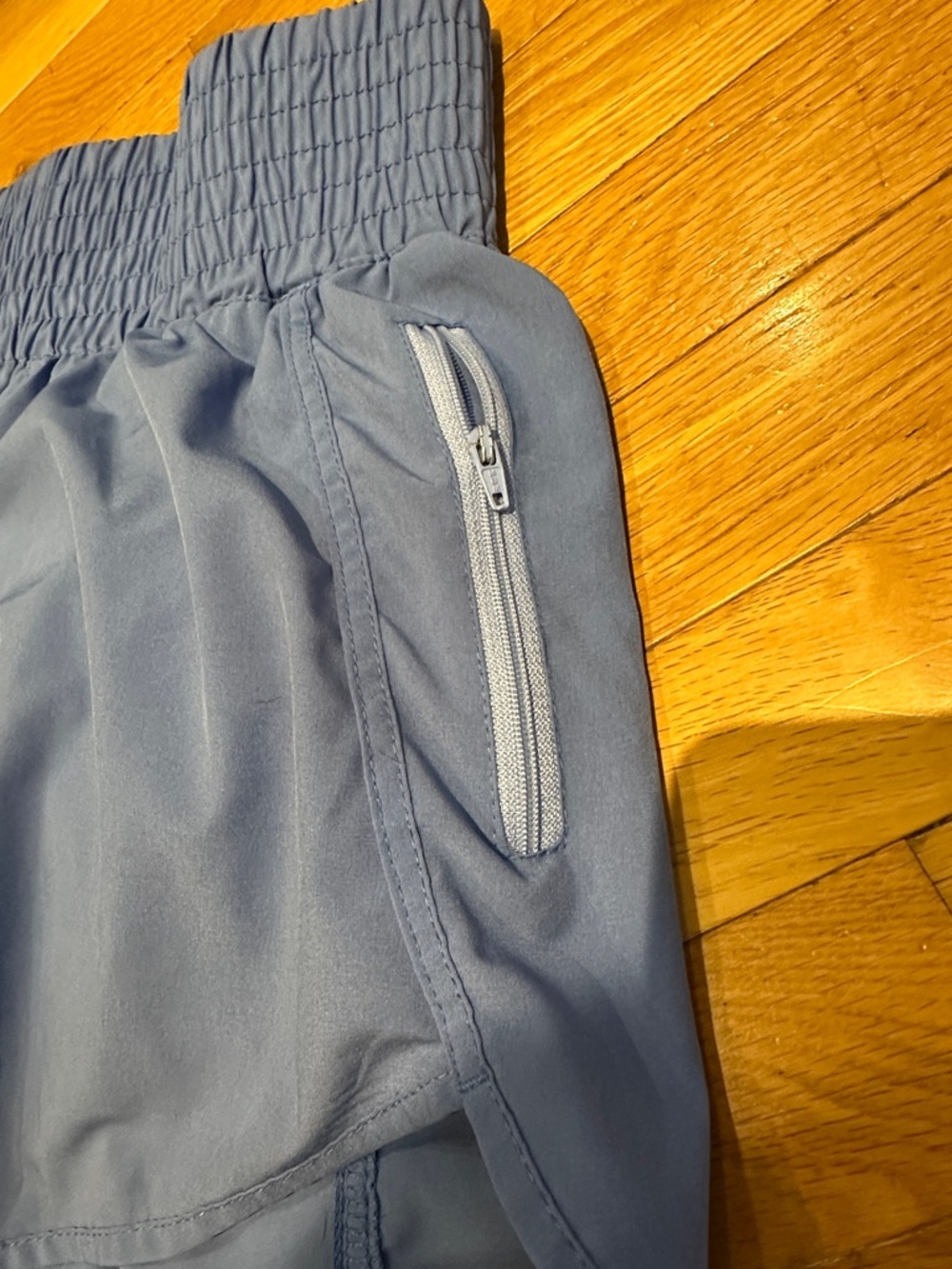 2 Pairs - Blue & Gray Layered Athletic Shorts - Picture 3 of 5
